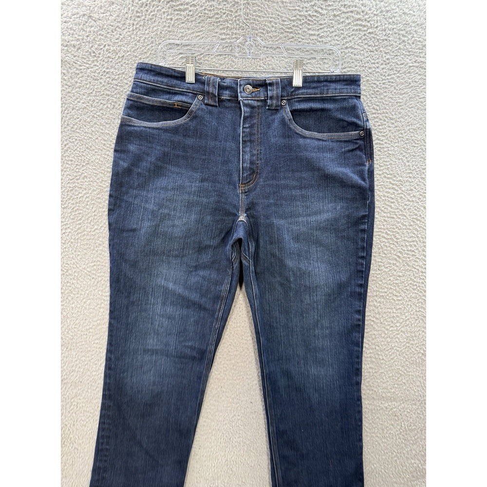 Duluth Trading Co Jeans Mens 34x30 Blue Ballroom Double Flex Workwear Chore Barn - Picture 10 of 10